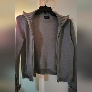 Gray cardigan 100% cotton